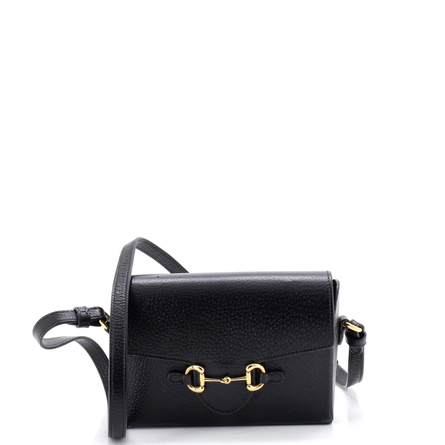 Gucci Horsebit 1955 Flap Crossbody Bag Leather Mini