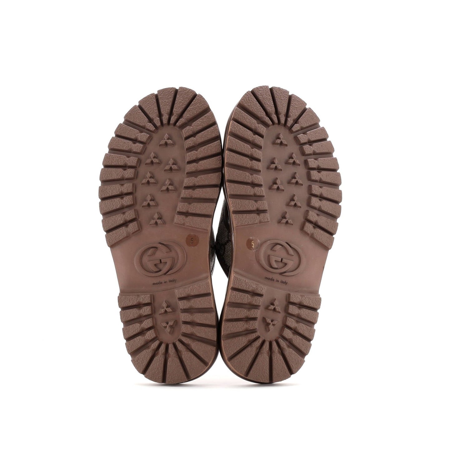 Gucci Men'S Slide Sandals Gg Coated Canvas