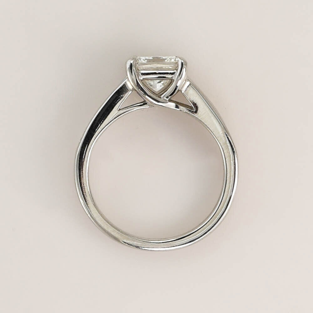 Ladies Platinum Diamond Ring, 1.03Ct Gia H/Vsi
