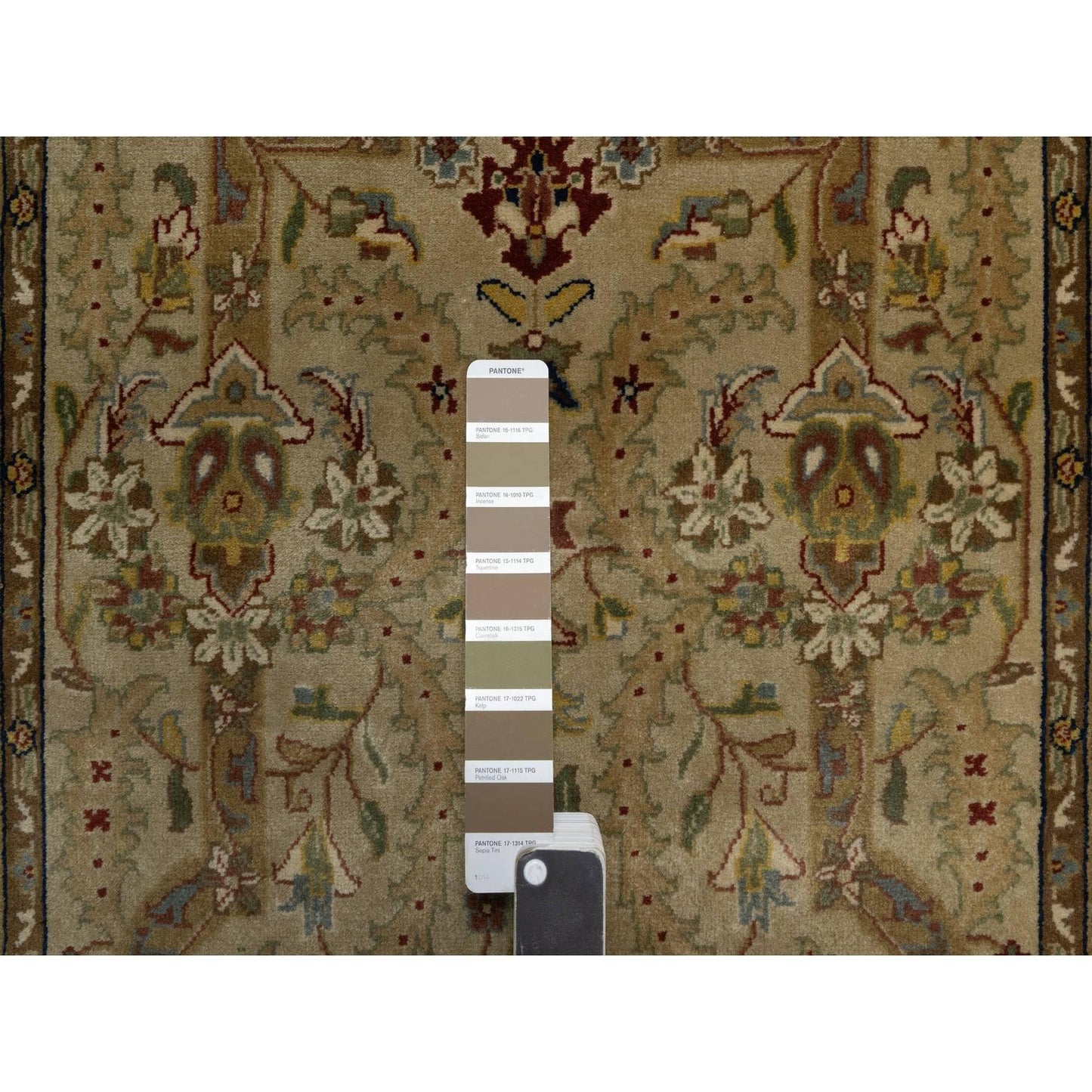 2'10"X12' Brown Tebraz Revival New Zealand Wool Hand Knotted Runner Rug