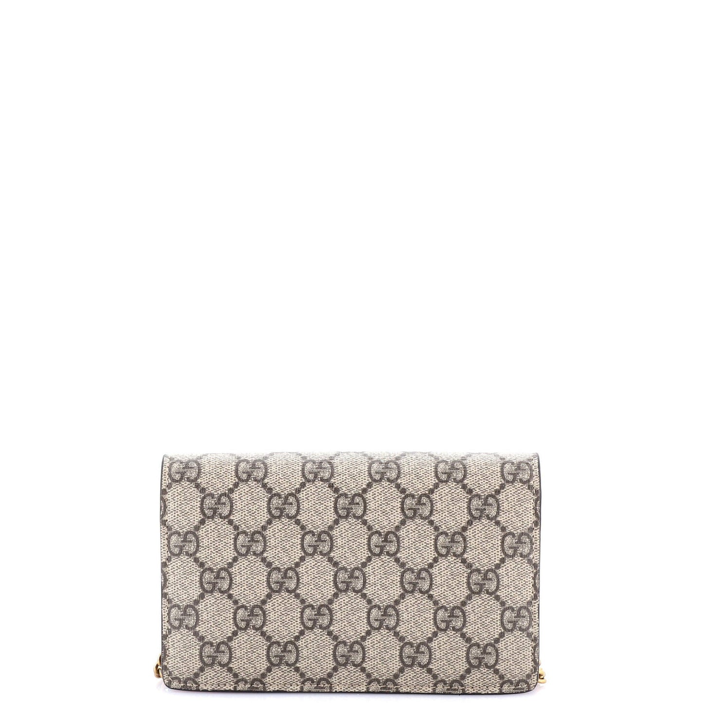 Gucci Cherries Wallet On Chain Gg Coated Canvas Mini