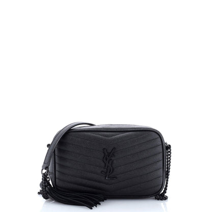 Saint Laurent Lou Camera Bag Matelasse Chevron Leather Mini