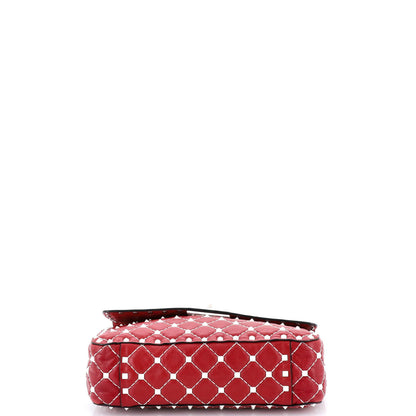 Valentino Garavani Rockstud Spike Flap Bag Quilted Leather Medium