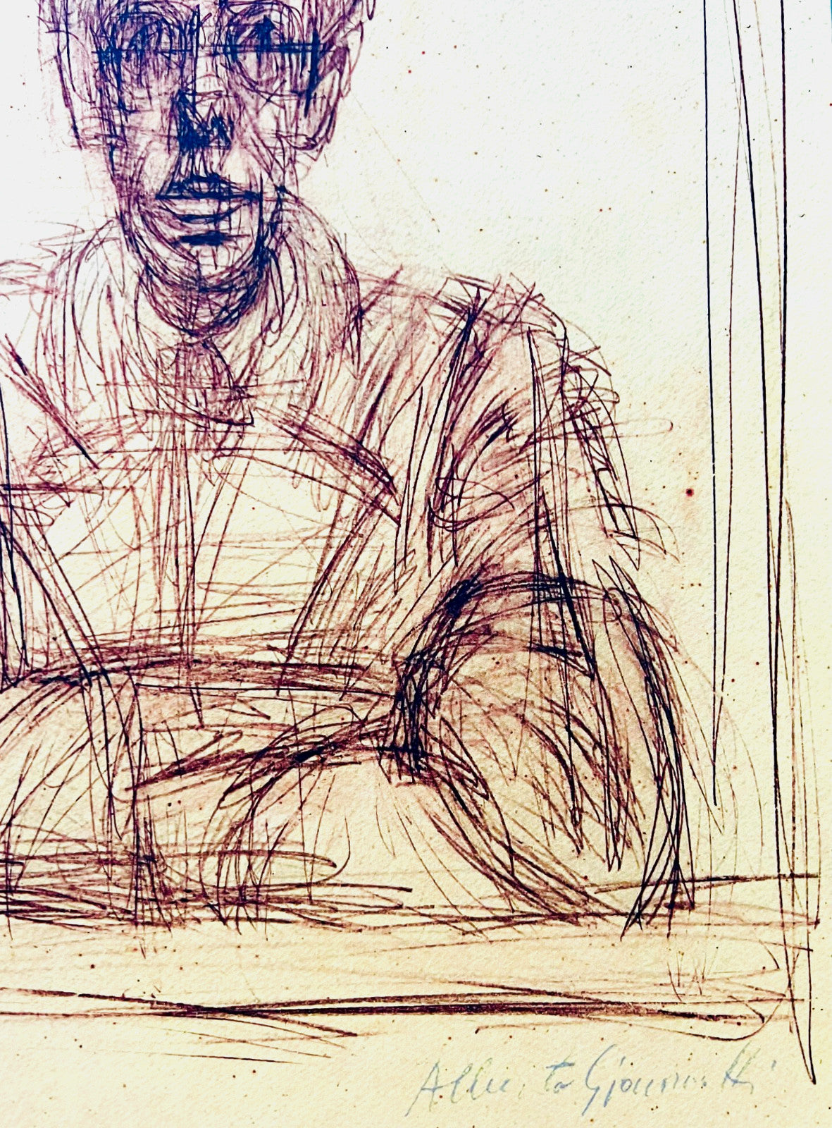 Alberto Gia Cometti - Large Lithograph