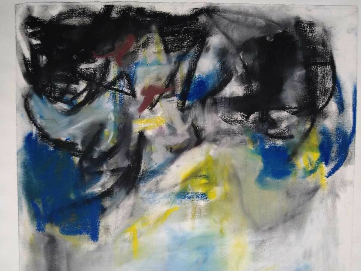 Robert Harms (America) Original Painting 1988 Pastel On Paper Signed Framed