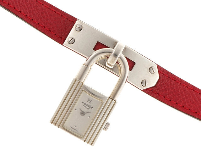 Hermes Kelly Watch Ke1.210 Sv Silver Color Quartz