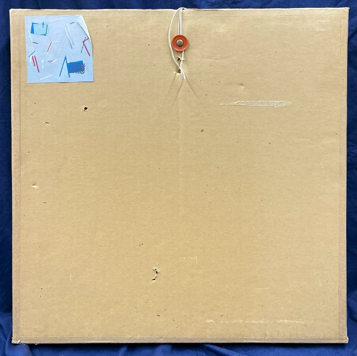 John Hatton Cosmos Series No.1 1981 Abstract Acrylic Collage On Canvas Signed