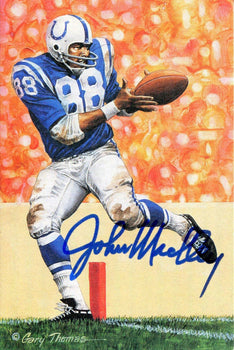 John Mackey Autographed Goal Line Art Postcard