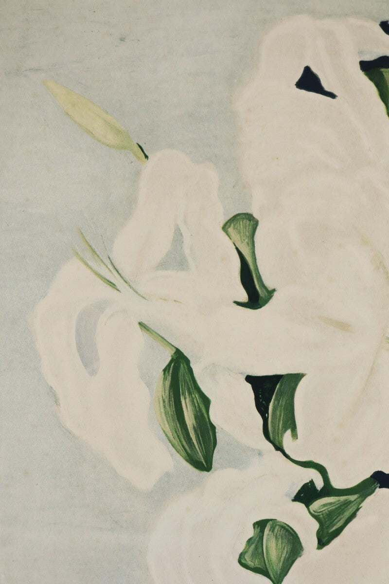 Mois Kisling White Lilies 1952 Limited Lithograph Signed By Jean Kisling Ed