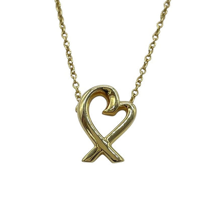 Tiffany & Co. Loving Heart Mini Necklace Yellow Gold K18Yg