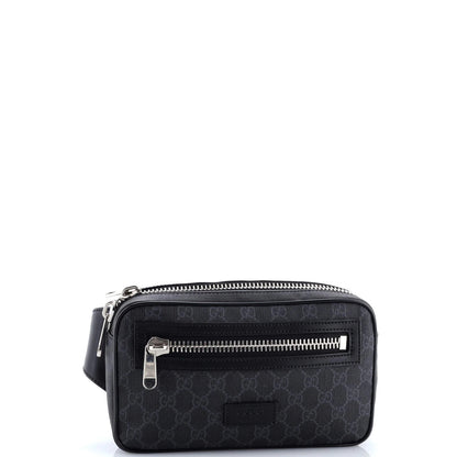 Gucci Soft Zip Belt Bag Gg Coated Canvas Small