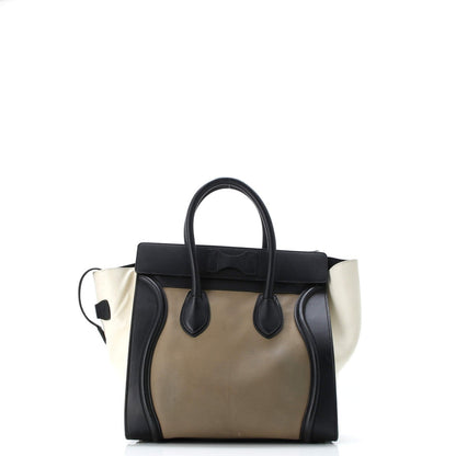 Celine Tricolor Luggage Bag Leather Mini