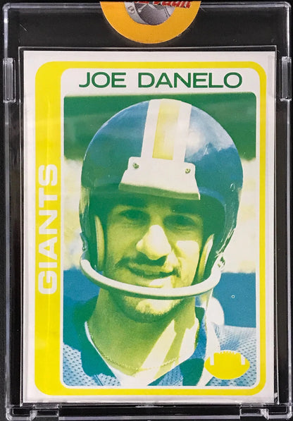 1978 Topps Football Proof Card Joe Danelo New York Giants