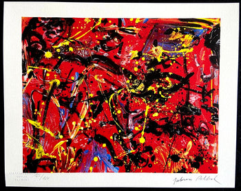 Jackson Pollock Lithograph Coa Signed Numbered By Willem De Kooning
