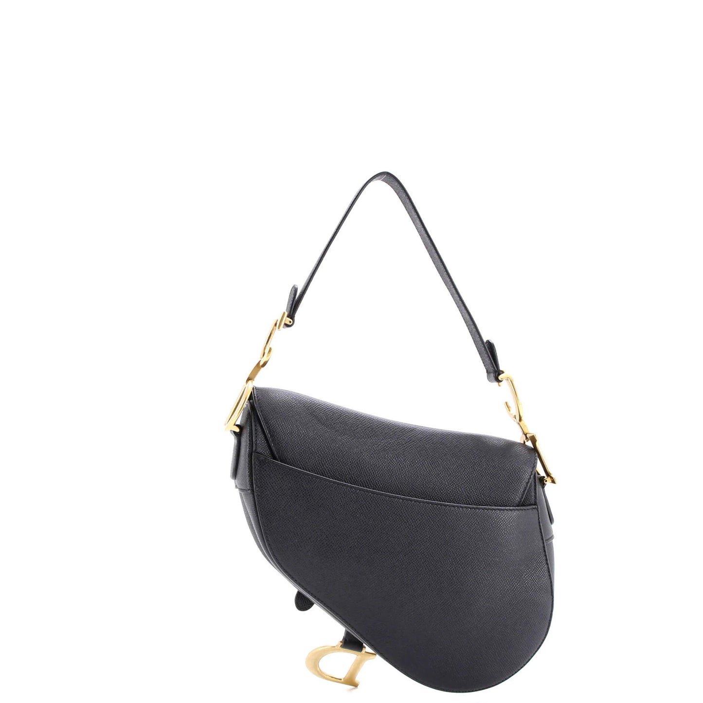 Christian Dior Saddle Handbag Leather Medium
