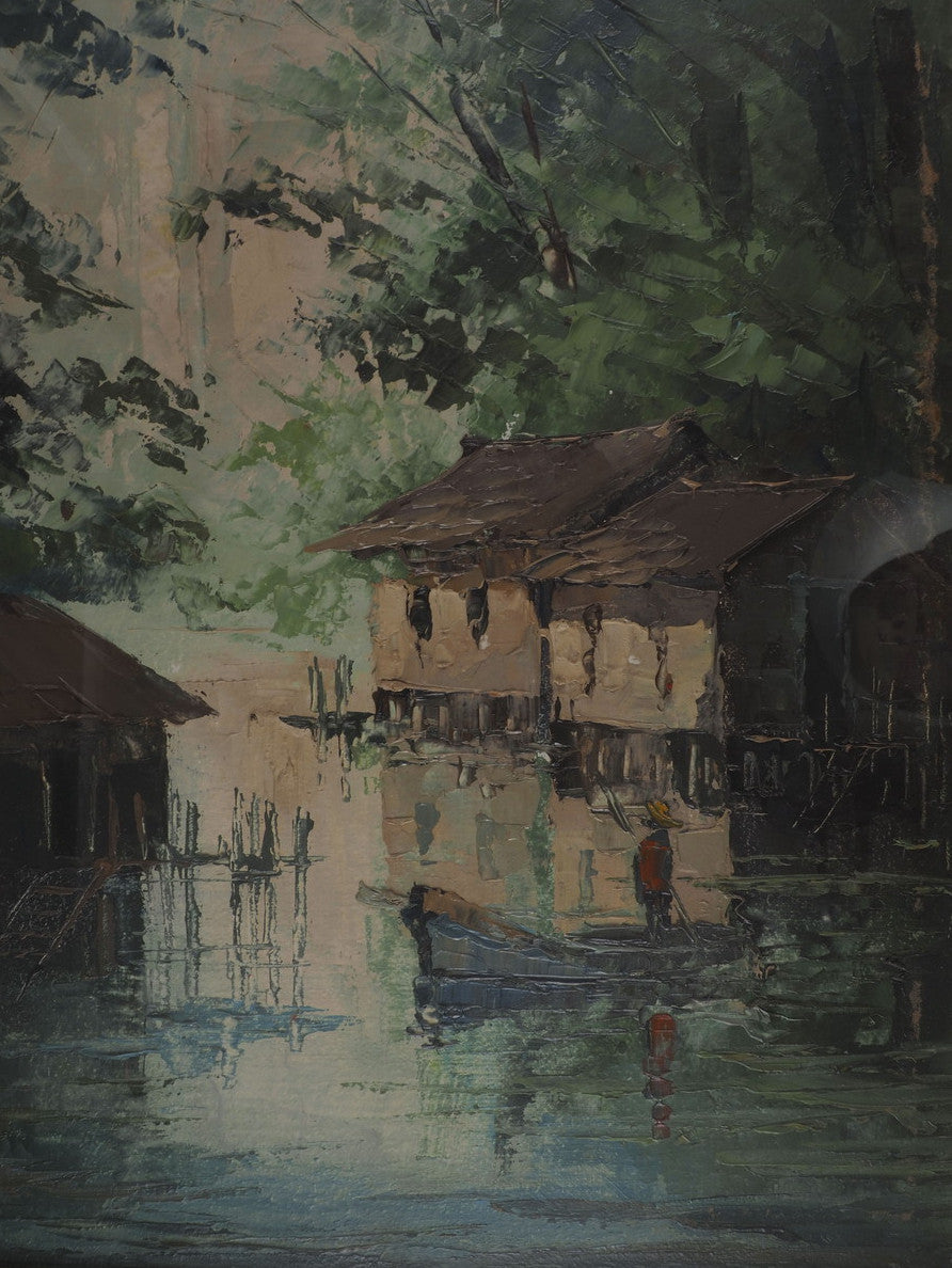 Pablo Matania (Brazilian) Original Painting Oil Canvas Signed Framed Landscape