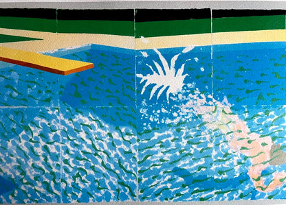 David Hockney Signed Hand Numbered Painting Coa