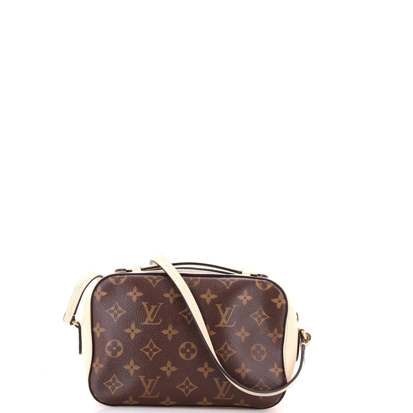 Louis Vuitton Saintonge Handbag Monogram Canvas With Leather