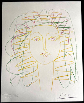 Pablo Picasso Lithograph Coa Signed Numbered In Pencil Stamped