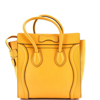 Celine Luggage Bag Grainy Leather Micro