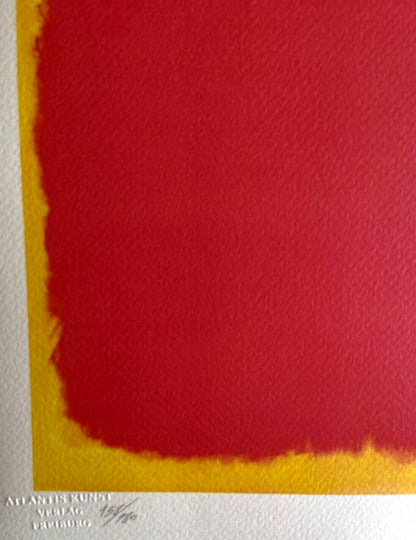 Mark Rothko Lithograph Coa Signed Op Numbered Stamped Collection