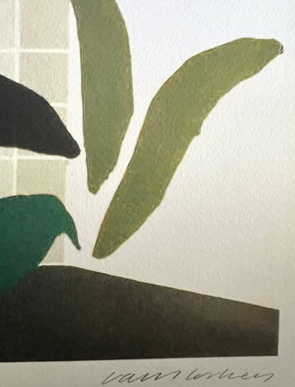 David Hockney Lithograph Coa Signed In Pen