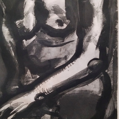 Georges Rouault "Vivre Est Un Dur Mtier"  From Miserere  1922 Etching Ed450