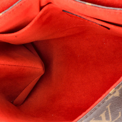 Louis Vuitton Locky Handbag Monogram Canvas With Leather Bb