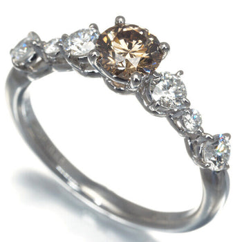 Kashikey Ring Diamond 0.624Ct/0.55Ct Us7.25-7.5 900 Platinum