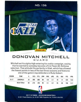 Donovan Mitchell 2017-18 Panini Ascension Green