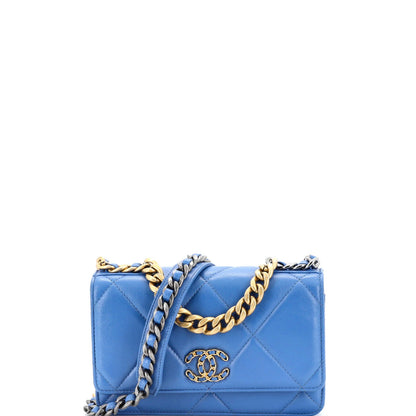 Chanel 19 Wallet On Chain Quilted Lambskin