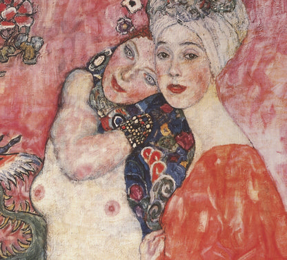 Gustav Klimt The Girlfriends " Offset Lithograph
