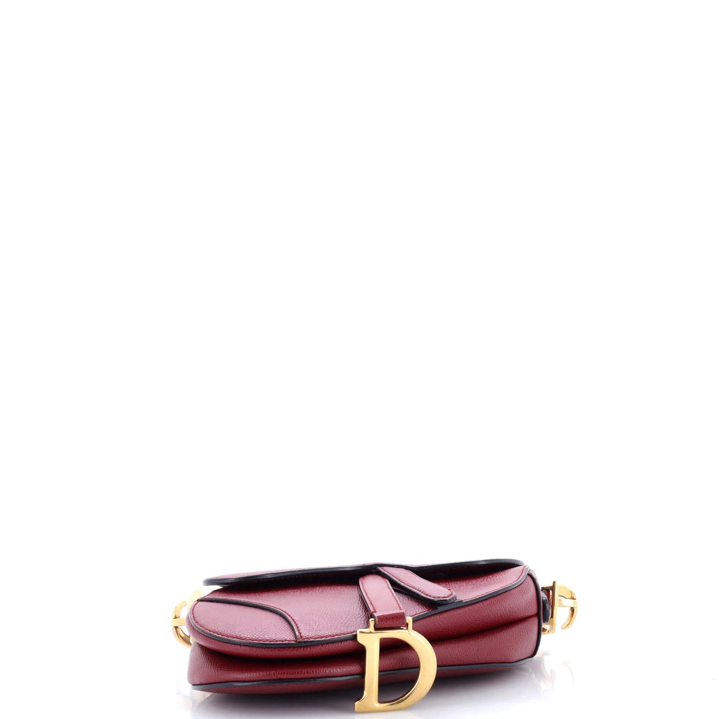 Christian Dior Saddle Handbag Leather Mini