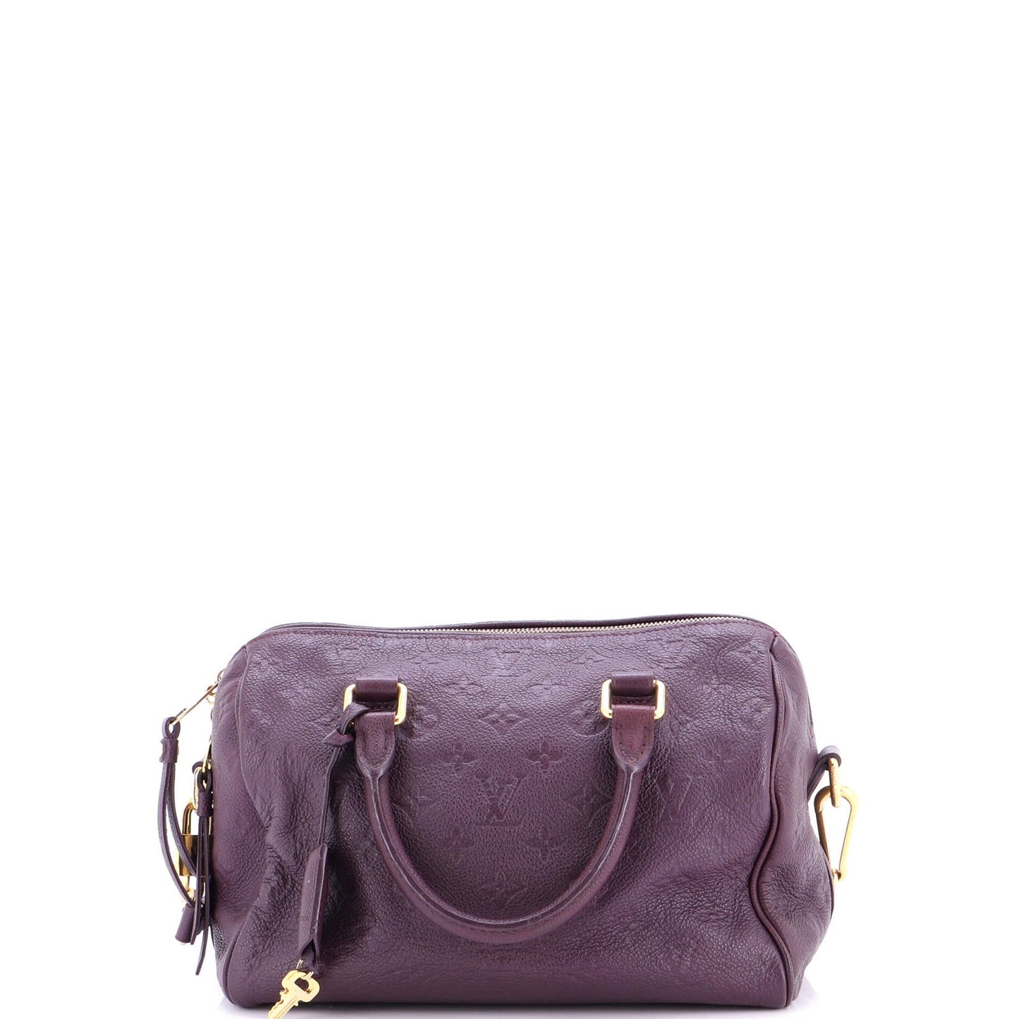 Louis Vuitton Speedy Bandouliere Bag Monogram Empreinte Leather 25