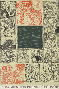 196 PIERRE ALECHINSKY L'imagination Prend Le Pouvoir 32" x 23" Offset Lithograph
