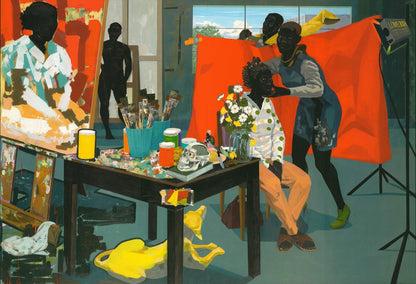 Multicol KERRY JAMES MARSHALL Mastry 26.5" x 32.75" Poster 2016 African American