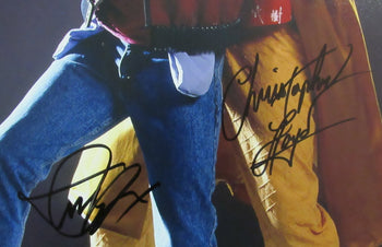 Michael J Fox/Christopher Lloyd Auto/Sign 16X20