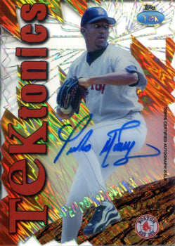 Pedro Martinez Autographed 2004 Topps Tektonics Card