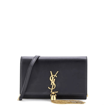 Saint Laurent Classic Monogram Tassel Chain Wallet Leather