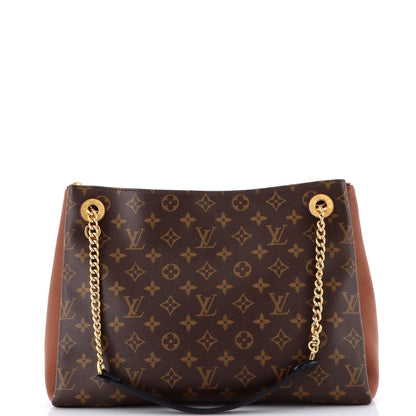 Louis Vuitton Surene Handbag Monogram Canvas With Leather Mm