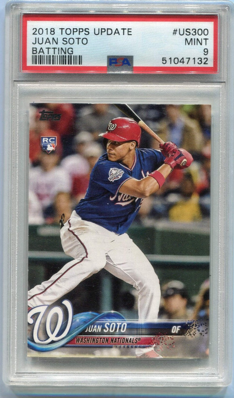 Juan Soto 2018 Topps Update Rc #Us300 Psa Graded 9