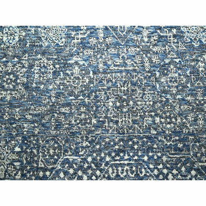 8'X10'4" Blue Mamluk Design 14Th Century Influence Hand Knotted Wool Rug