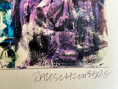 Robert Rauschenberg Lithograph Coa Numbered Signed Op Jasper Johns