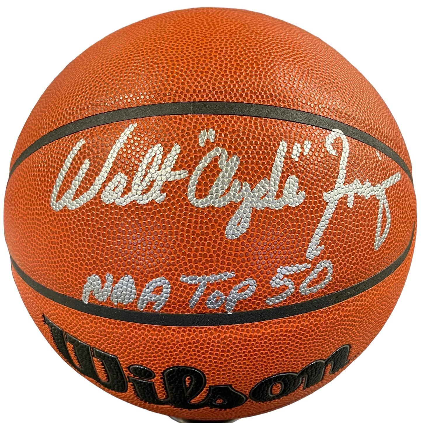 Walt Clyde Frazier "Nba Top 50" Autographed Wilson Basketball (Jsa)