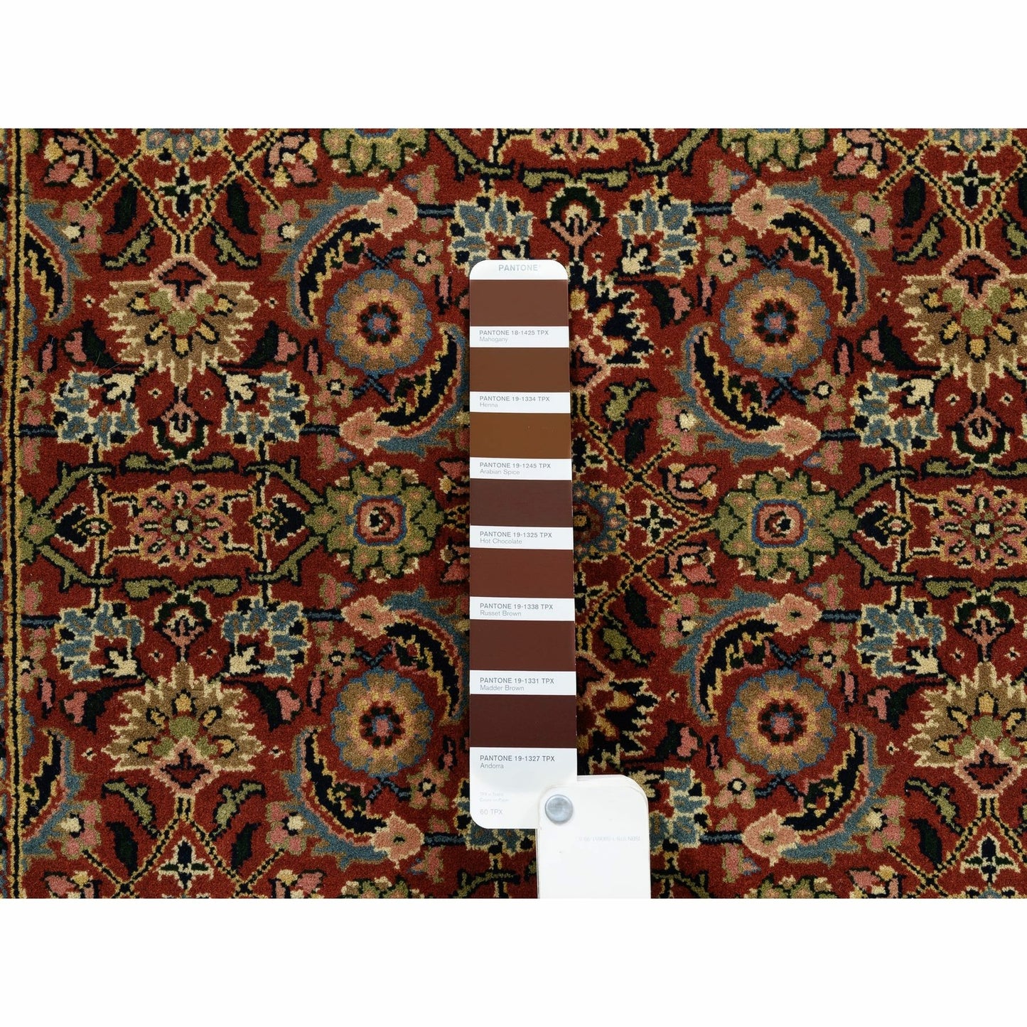 2'7"X4' Hand Knotted Herati 250 Kpsi Hand Spun New Zealand Wool Rug