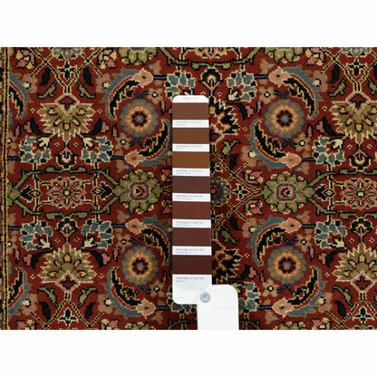 2'7"X4' Hand Knotted Herati 250 Kpsi Hand Spun New Zealand Wool Rug