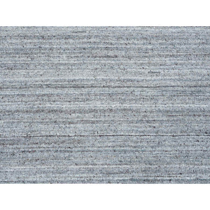 11'10"X11'10" Gray Hand Loomed Modern Design Wool Round Oriental Rug