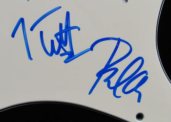 Def Leppard Joe Elliott/Phil Collen Signed/Autographed Guitar Pick Guard Jsa 577