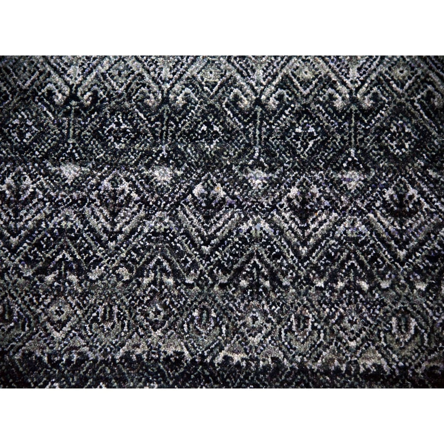 10'X13'10" Gray Hand Knotted Kohinoor Herrita Design 100% Plush Wool Rug