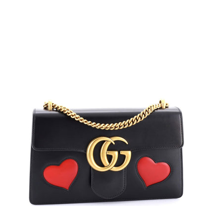 Gucci Marmont Chain Shoulder Bag Patchwork Leather Medium